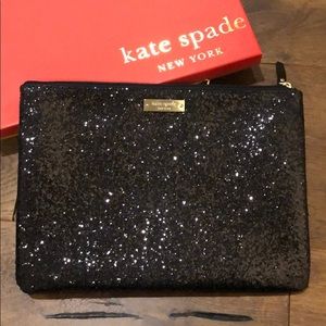 Kate Spade Glitter Pouch Clutch